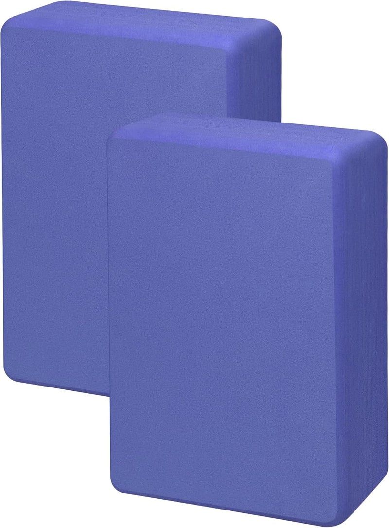 Corsiampoo Yoga Blocks, 9x6x4 Inches, Supportive Eva Foam Blocks, Sturdy Non Slip Yoga Block for Pilates Meditation, Stretching and Toning, Yoga Accessories - Image 1